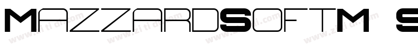 MazzardSoftM SemiBol字体转换